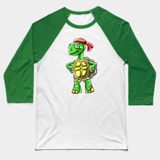 Ninja Tortoise Baseball T-Shirt